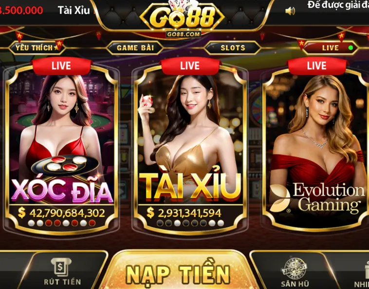 Các Trò Chơi Casino Online Go88 Đẳng Cấp Sang Trọng Bậc Nhất