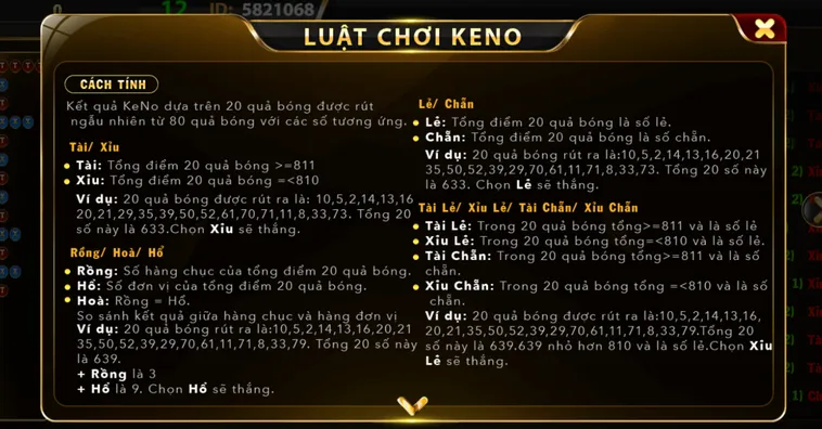Keno Tại Go88 Thiên Đường Quay Số Đẳng Cấp Với Cơ Hội Làm Giàu Thần Tốc