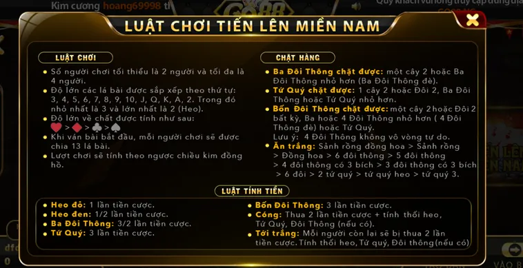 Chinh Phục Thử Thách Đỉnh Cao Tại Sảnh Tiến Lên Miền Nam tại Go88 Đẳng Cấp
