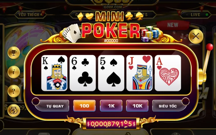 Chinh Phục Siêu Phẩm Minigame Mini Poker Tại Go88 Đẳng Cấp Số Một Hiện Nay
