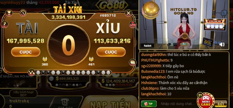 Sức Hút Đỉnh Cao Của Tài Xỉu Livestream Tại Go88 Cho Mọi Cao Thủ