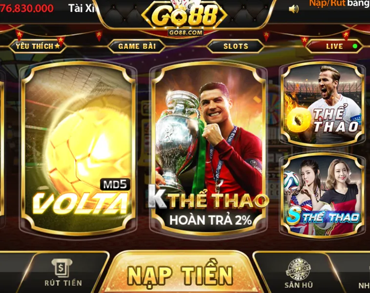 Thể Thao Go88 Thiên Đường Cá Cược Đẳng Cấp Với Hàng Ngàn Trận Đấu Kinh Điển