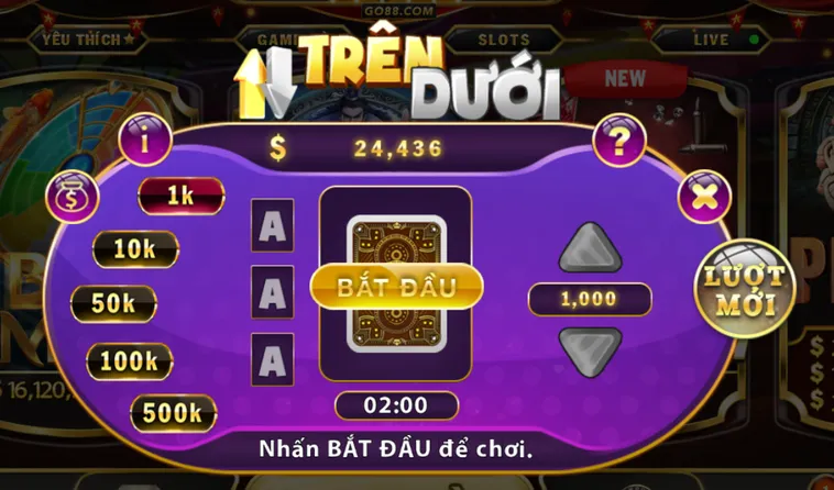 Chiến Thuật Thắng Lớn Với Minigame Trên Dưới Tại Go88 Đẳng Cấp
