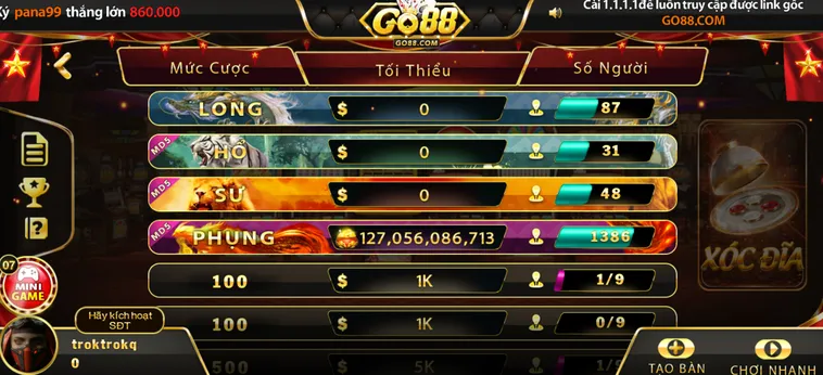 Khám Phá Siêu Phẩm Casino Xóc Đĩa tại Go88 Đẳng Cấp Thế Giới